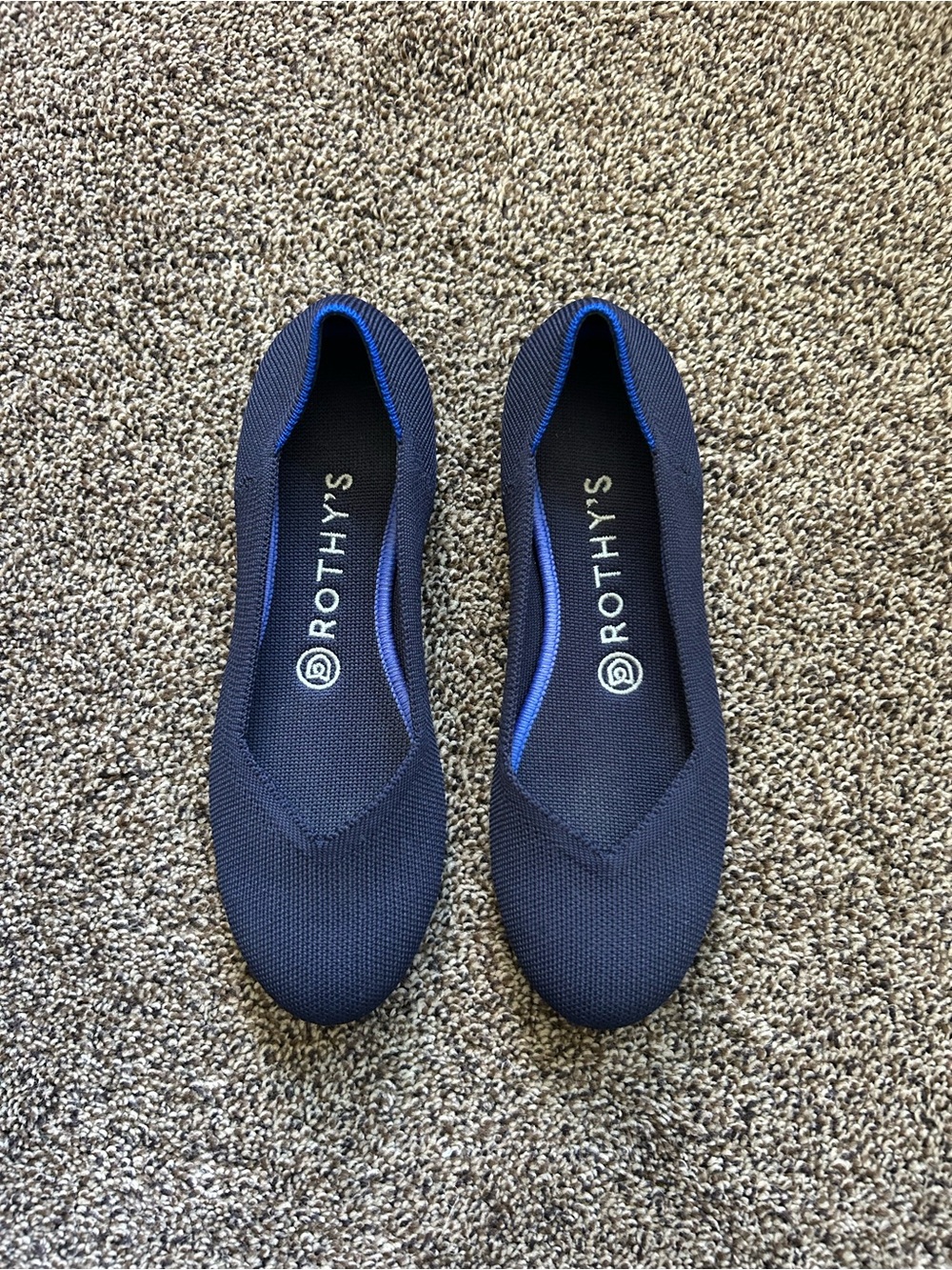 Rothy’s Navy Blue Ballet Flat Size 7